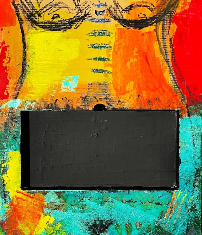 Black Box - A Mixed Media Piece image